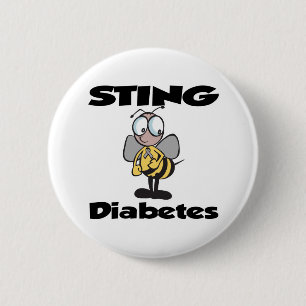 Macaron Rond 5 Cm STING Diabète