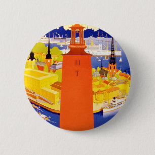 Macaron Rond 5 Cm Stockholm vintage Suède