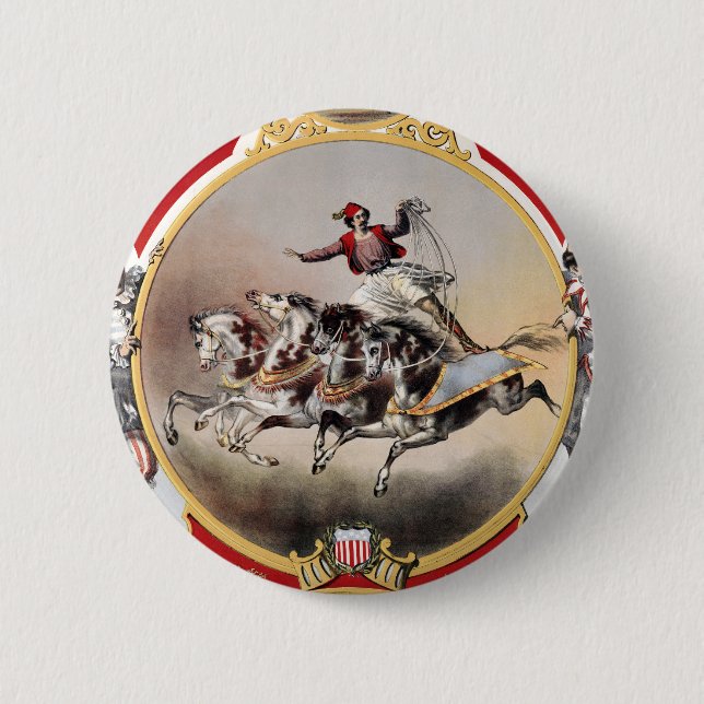 Macaron Rond 5 Cm Stone & Murray's Circus, Circa 1870. (Devant)
