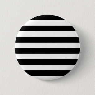 MACARON ROND 5 CM STRIPES NOIRES ET BLANCS CLASSIQUES