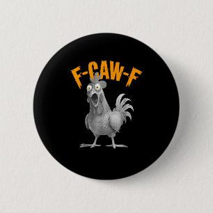 Macaron Rond 5 Cm Style Classique Rétro Drôle F Caw F Poulet