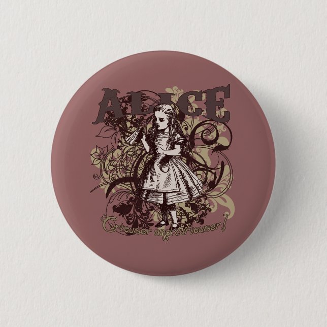 Macaron Rond 5 Cm Style d'Alice Carnivale (Devant)