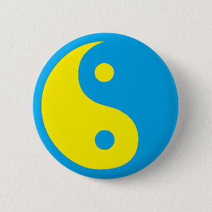 Macaron Rond 5 Cm Style de Suédois de Yin Yang