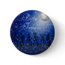 Style Disco Party, Bouton rond De 2¼ Pouce
