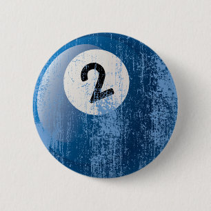 MACARON ROND 5 CM STYLE ÉRODÉ ET ÂGÉ DE BOULE DE BILLARDS DU NUMÉRO