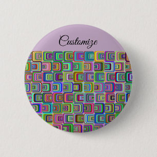 Macaron Rond 5 Cm Style hippie psychédélique super Thunder_Cove