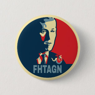 Macaron Rond 5 Cm Style Hp Lovecraft FHTAGN Hope