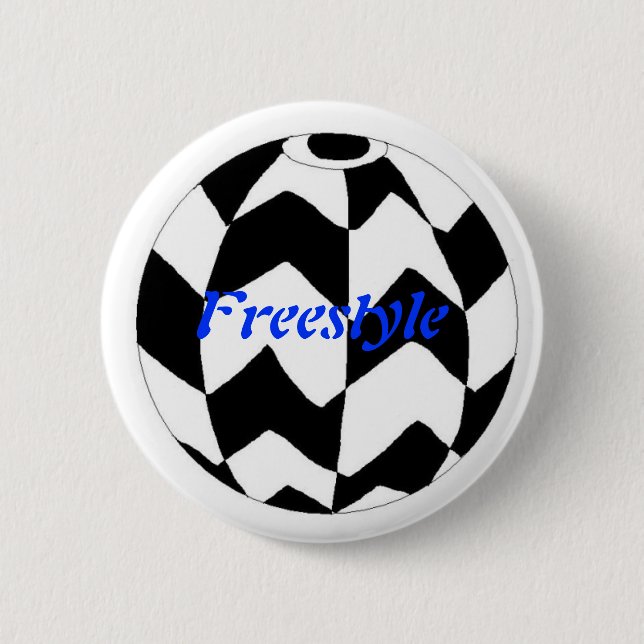 Macaron Rond 5 Cm Style libre (Devant)