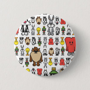 Macaron Rond 5 Cm Stylisez TWEETY™ et vos amis