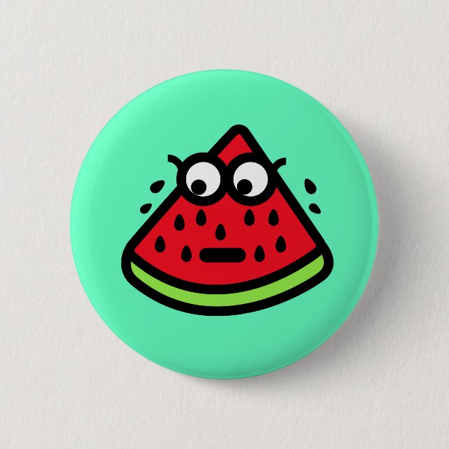 Macaron Rond 5 Cm Sueur de pastèque (Devant)