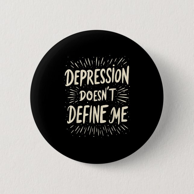 Macaron Rond 5 Cm Suicide Awareness Depression Anxiety Mental Health (Devant)
