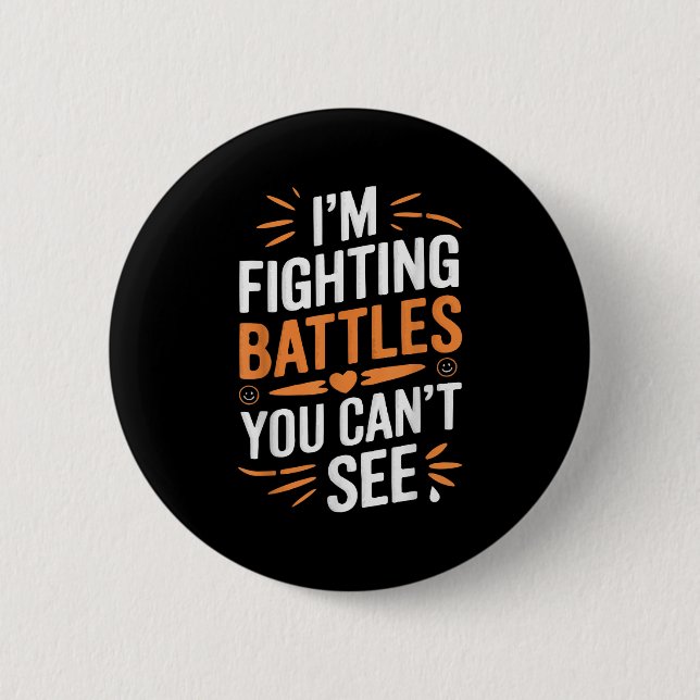 Macaron Rond 5 Cm Suicide Awareness Depression Anxiety Mental Health (Devant)