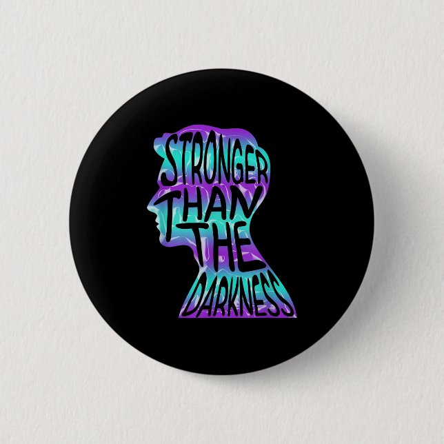 Macaron Rond 5 Cm Suicide Awareness Suicide Prevention Suprt Survivo (Devant)