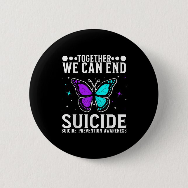 Macaron Rond 5 Cm Suicide Awareness Suprt Suicide Prevention Awarene (Devant)