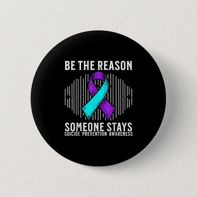 Macaron Rond 5 Cm Suicide Awareness Suprt Suicide Prevention Awarene (Devant)