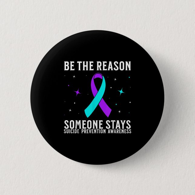 Macaron Rond 5 Cm Suicide Awareness Suprt Suicide Prevention Awarene (Devant)