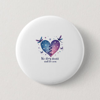 Macaron Rond 5 Cm Suicide Prevention Awareness Teal Purple Heart Dra