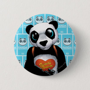 Macaron Rond 5 Cm Suicide Squad Panda