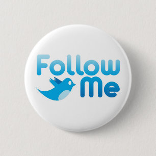 Macaron Rond 5 Cm Suivez-Moi Twitter Mr Funny Parody