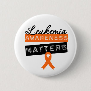 Macaron Rond 5 Cm Sujets de conscience de leucémie