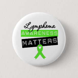 Macaron Rond 5 Cm Sujets de conscience de lymphome