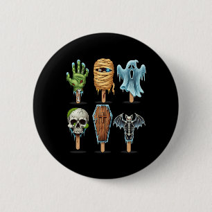 Macaron Rond 5 Cm Summer Horror Movies Summer Popsicween Halloween