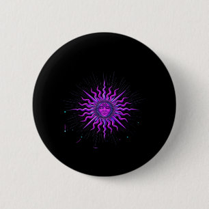 Macaron Rond 5 Cm Sun - Whimsigoth Graphic