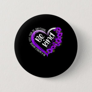Macaron Rond 5 Cm Sunflower Heart Be Genre Purple Overdose Sensibili