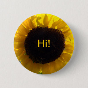 Macaron Rond 5 Cm Sunflower Sunshine Bonjour