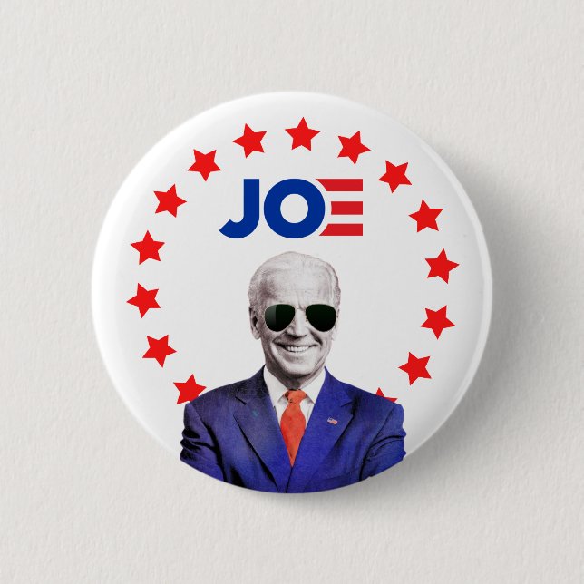 Macaron Rond 5 Cm Sunglass Elect Joe Biden Élection présidentielle (Devant)