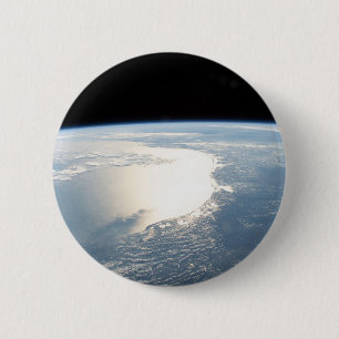 Macaron Rond 5 Cm Sunglint Reflète Le Golfe Du Mexique