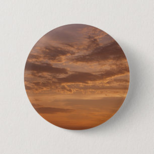 Macaron Rond 5 Cm Sunset Clouds II Pastel Nature Abstraite