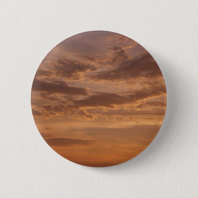 Macaron Rond 5 Cm Sunset Clouds II Pastel Nature Abstraite (Devant)