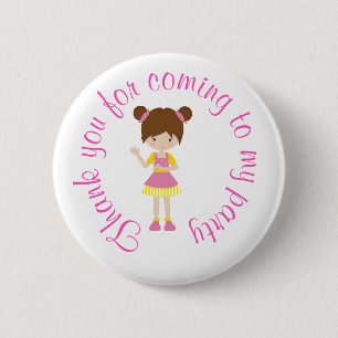 Macaron Rond 5 Cm Sunshine et Lemonade "Merci pour venir"