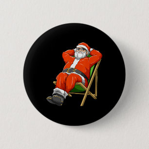 Macaron Rond 5 Cm Sunthing Santa Noël en juillet Fête Hawaïenne Sa