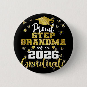Macaron Rond 5 Cm Super fière belle-mère d'un diplômé de 2026 Gradua