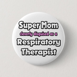 Macaron Rond 5 Cm Super Maman ... Thérapiste respiratoire
