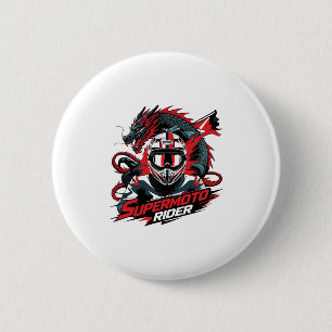 Macaron Rond 5 Cm Super Moto Rider � Moto