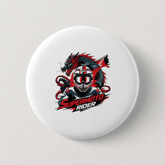 Macaron Rond 5 Cm Super Moto Rider � Moto