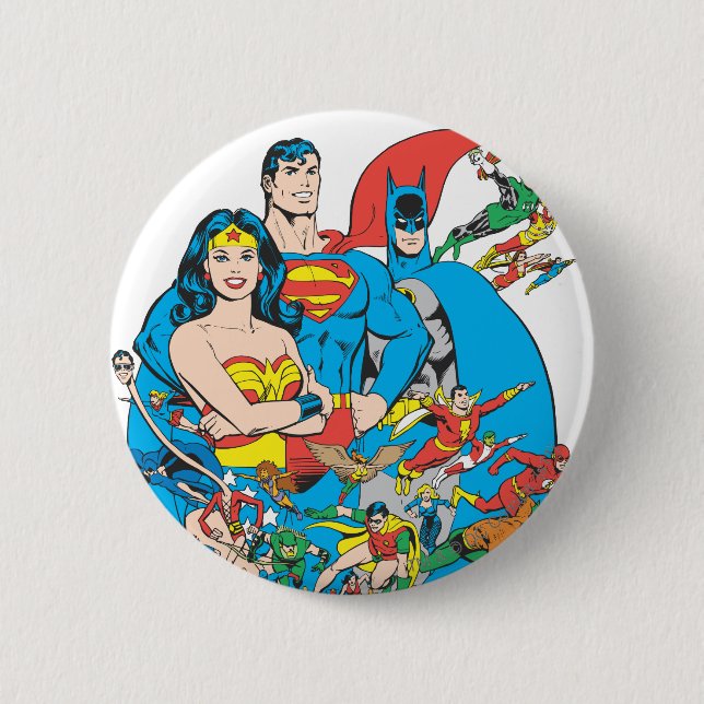Macaron Rond 5 Cm Super Powers™ Collection 1 (Devant)