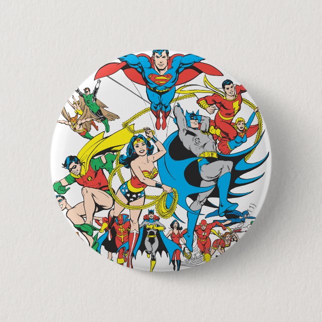 Macaron Rond 5 Cm Super Powers™ Collection 4 (Devant)