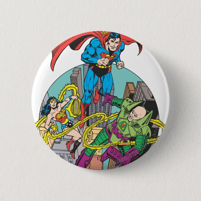 Macaron Rond 5 Cm Super Powers™ Collection 6 (Devant)