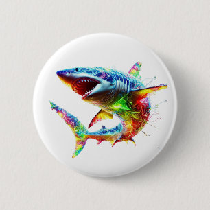 Macaron Rond 5 Cm Super Requin