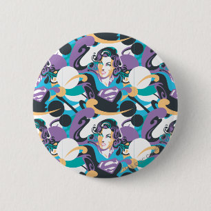 Macaron Rond 5 Cm Supergirl Color Splash Swils Motif 5