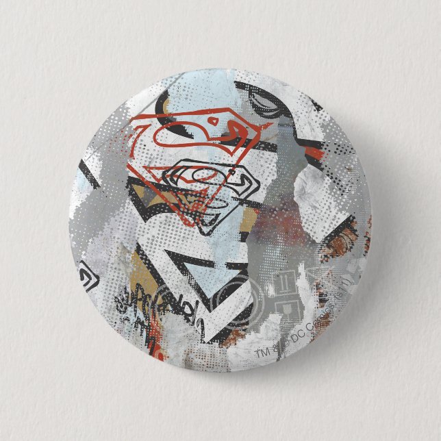 Macaron Rond 5 Cm Supergirl Comic Capteurs Motif 1 (Devant)
