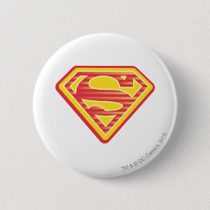 Macaron Rond 5 Cm Supergirl Far-Out Logo
