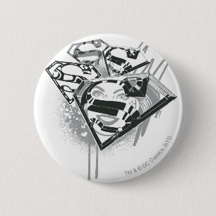 Macaron Rond 5 Cm Supergirl le gardent 1 frais