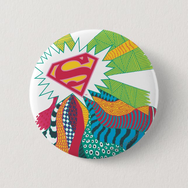 Macaron Rond 5 Cm Supergirl Random World 3 (Devant)