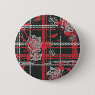 Macaron Rond 5 Cm Supergirl Roses
