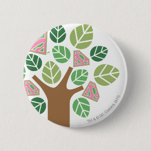 Macaron Rond 5 Cm Supergirl Tout arbre naturel